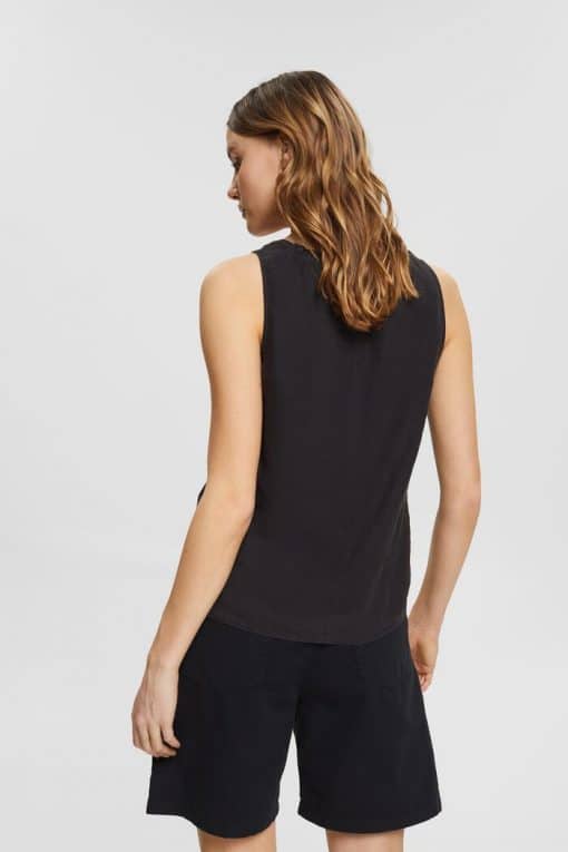 Esprit Linen Top Black