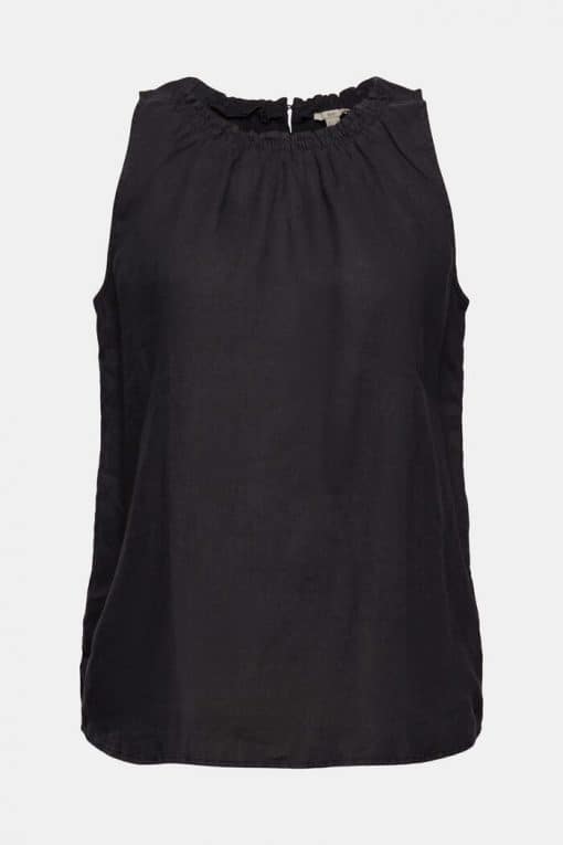 Esprit Linen Top Black