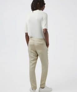 J. Lindeberg Sasha Drape Linen Pants Safari Beige