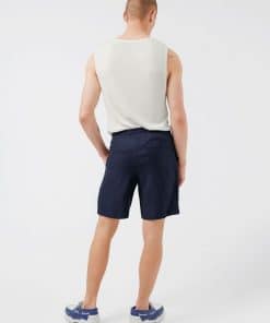 J. Lindeberg Sasha Drape Linen Shorts Navy