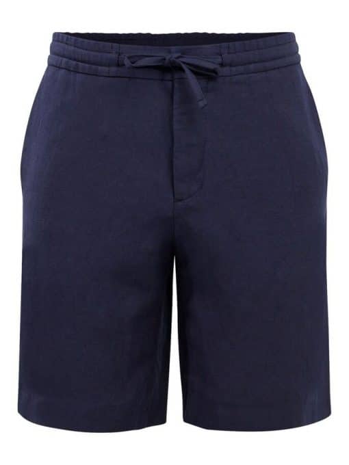 J. Lindeberg Sasha Drape Linen Shorts Navy