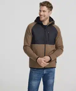 Holebrook Ruben Hood Windproof Jacket Walnut/Black