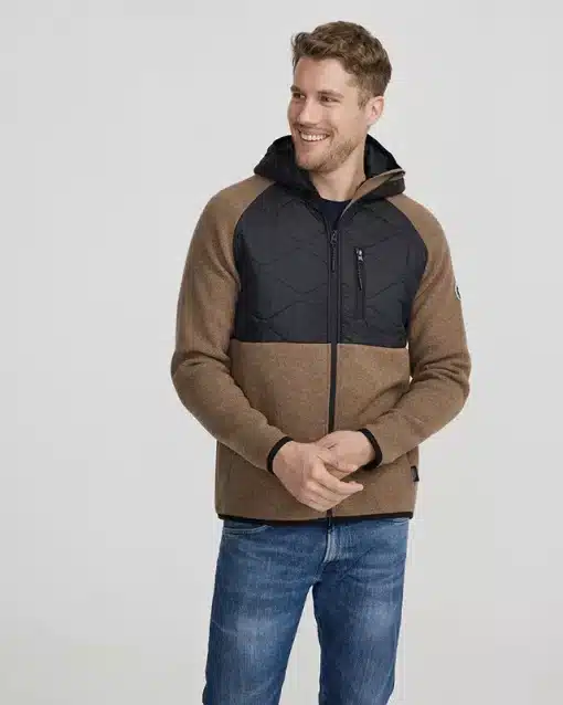 Holebrook Ruben Hood Windproof Jacket Walnut/Black