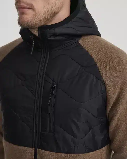 Holebrook Ruben Hood Windproof Jacket Walnut/Black
