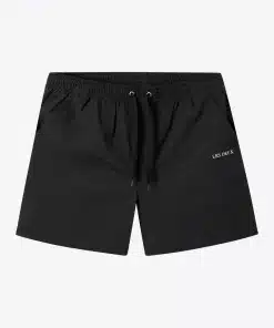 Les Deux Quinn Seersucker Swim Shorts Black