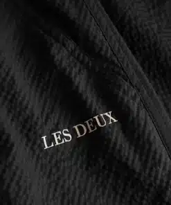 Les Deux Quinn Seersucker Swim Shorts Black