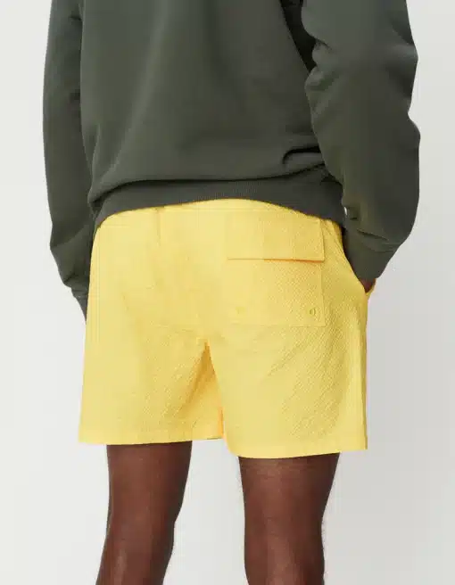 Les Deux Quinn Seersucker Swim Shorts Maize Yellow