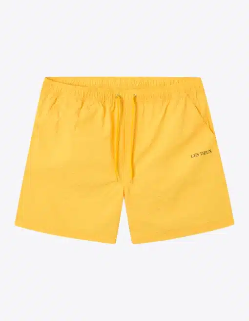 Les Deux Quinn Seersucker Swim Shorts Maize Yellow