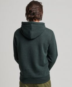 Superdry Vintage Venue Tonal Hoodie Campus Green Grit
