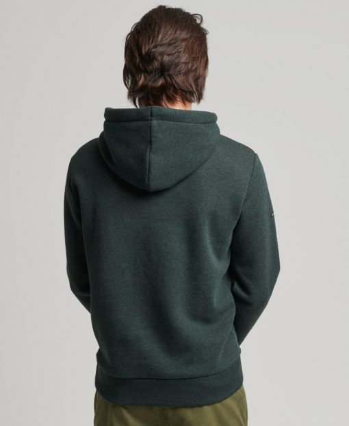 Superdry Vintage Venue Tonal Hoodie Campus Green Grit