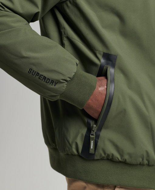 Superdry Code Training Harrington Jacket Dark Moss