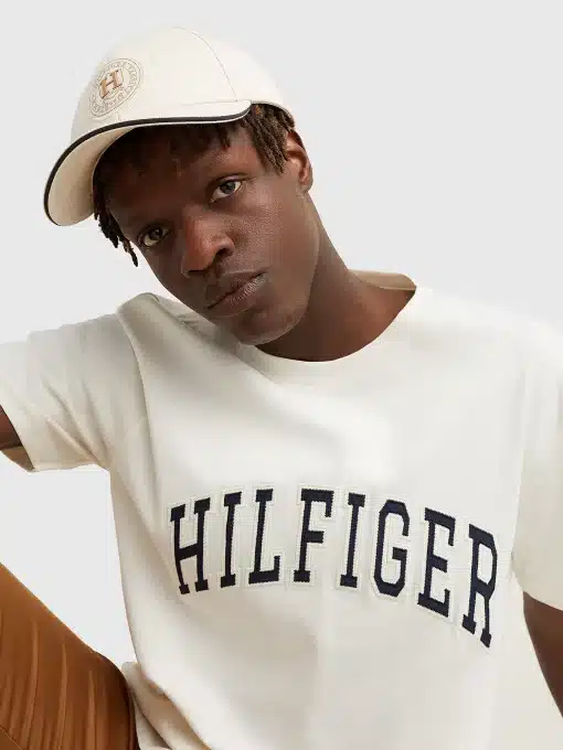 Tommy Hilfiger Arch Casual Logo Tee Ivory