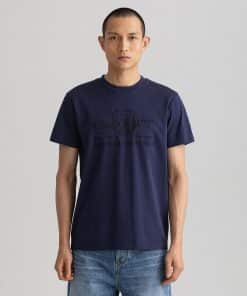 Gant Tonal Archive Shield T-shirt Evening Blue