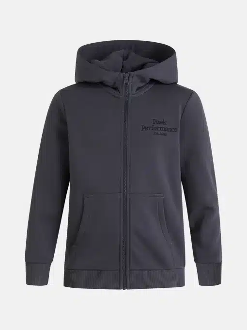 Peak Performance Original Zip Hood Junior Motion Grey