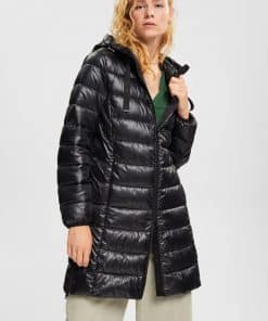 Esprit Quilted Coat Black