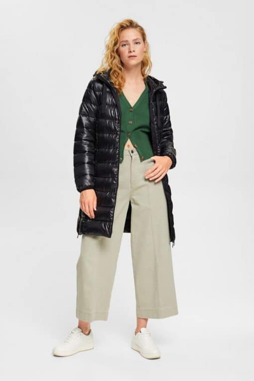 Esprit Quilted Coat Black