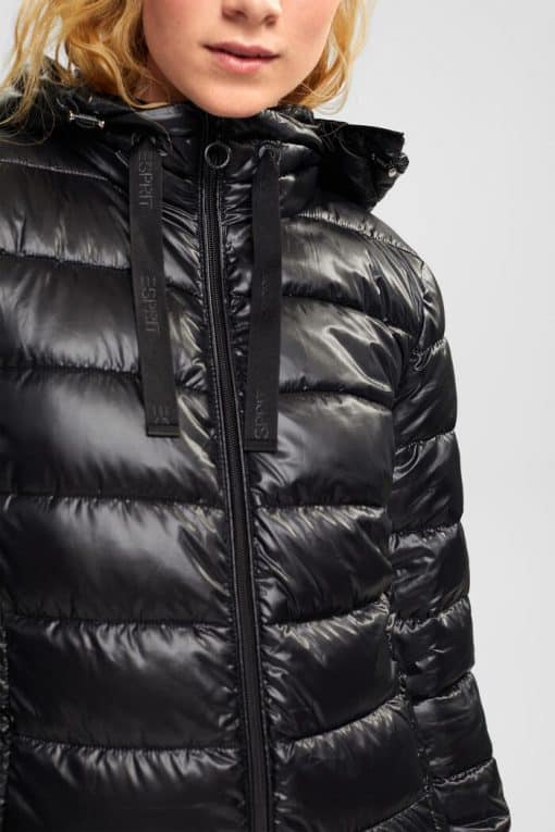 Esprit Quilted Coat Black