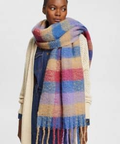 Esprit Check Scarf Sand
