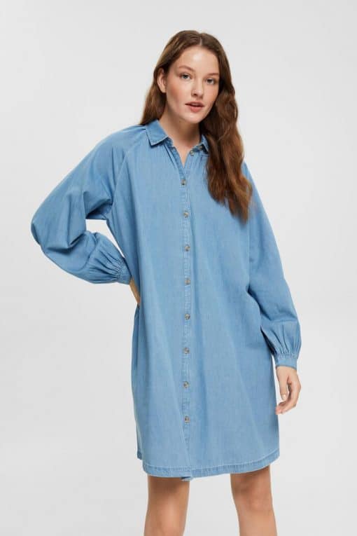 Esprit Denim Dress Light Blue Washed