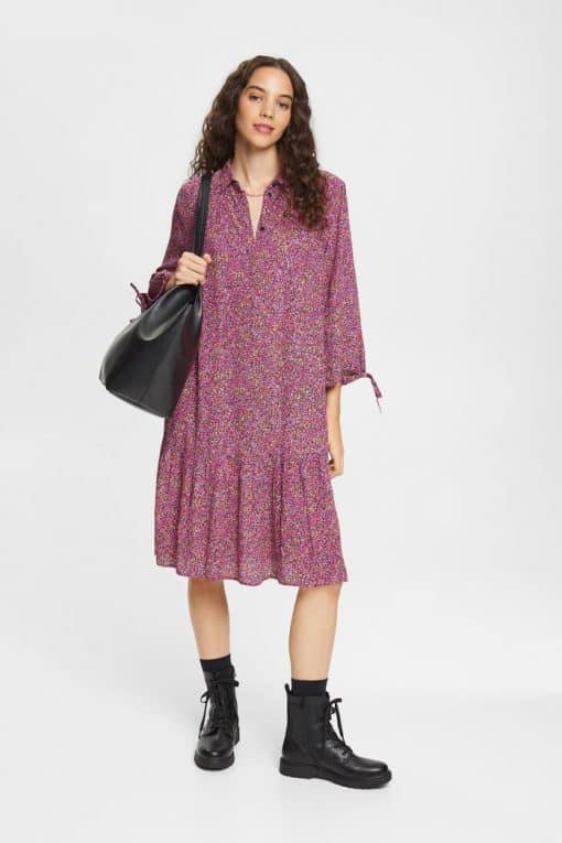 Esprit Flower Dress Navy/Pink