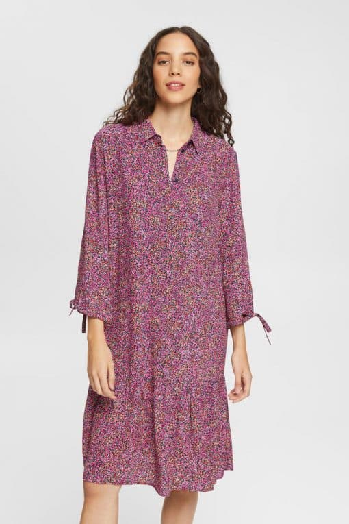 Esprit Flower Dress Navy/Pink
