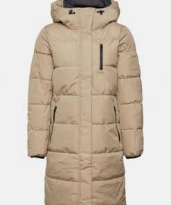 Esprit Quilted Coat Pale Khaki