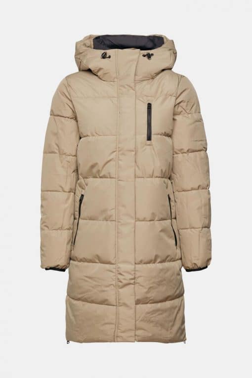 Esprit Quilted Coat Pale Khaki