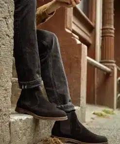 Sneaky Steve Risty Suede Shoe Black