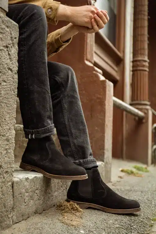 Sneaky Steve Risty Suede Shoe Black