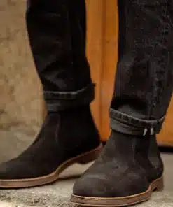 Sneaky Steve Risty Suede Shoe Black