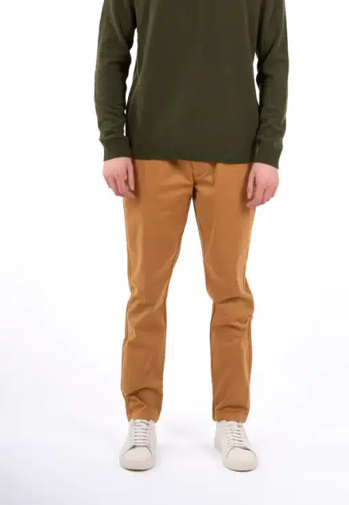 Knowledge Cotton Apparel Luca Slim Comfort Pants Brown Sugar