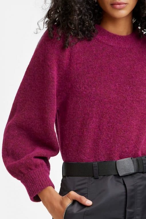 Gestuz Alpagz Pullover Raspberry Radiance Melange