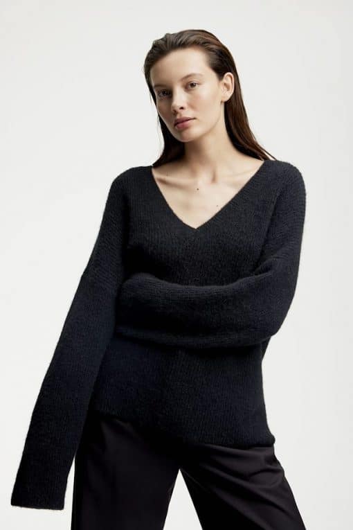 Gestuz Alphagz V-Pullover Black