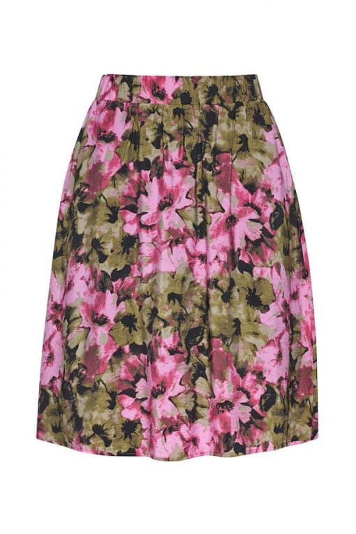Gestuz Taralyngz HW Skirt Artistic Pink Flower