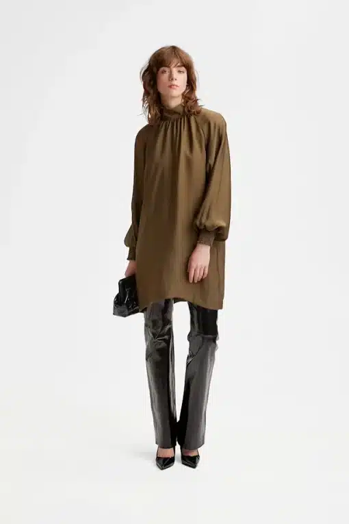 Gestuz Luellagz Dress Dark Olive
