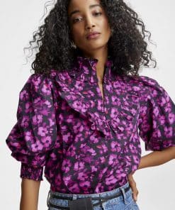 Gestuz Dayagz Blouse Pink Flower