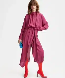 Gestuz Luellagz Maxi Dress Raspberry Radiance