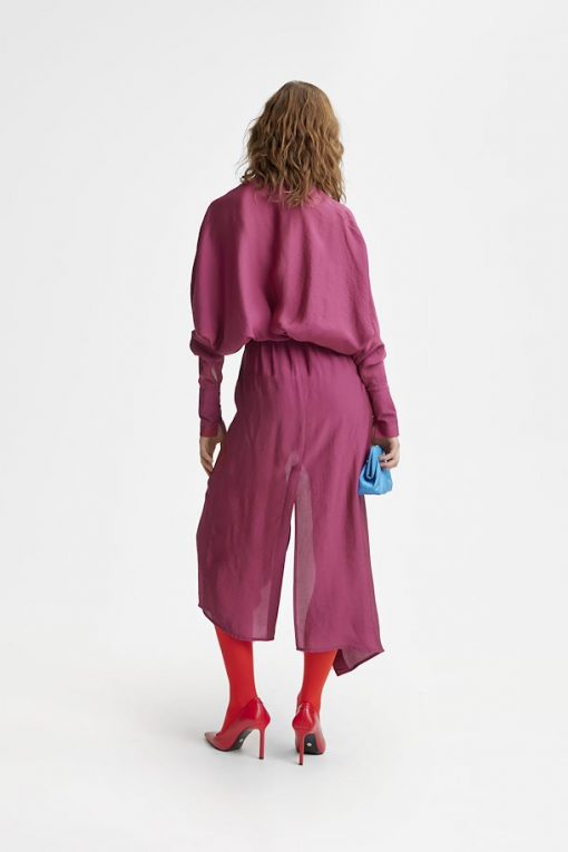 Gestuz Luellagz Maxi Dress Raspberry Radiance