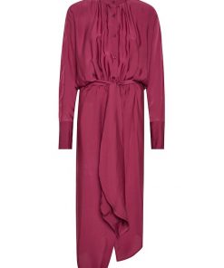 Gestuz Luellagz Maxi Dress Raspberry Radiance