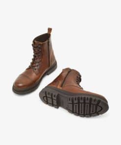 Bianco Biagrant Lace Up Boot Cognac