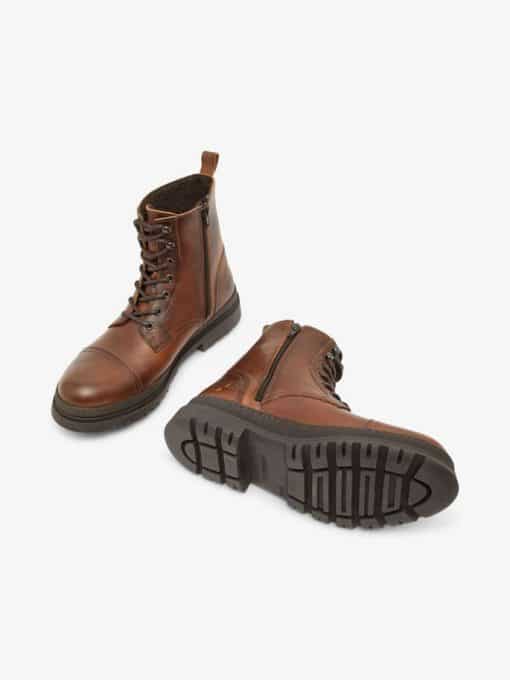 Bianco Biagrant Lace Up Boot Cognac