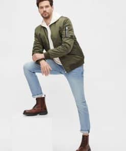 Bianco Biagrant Lace Up Boot Cognac