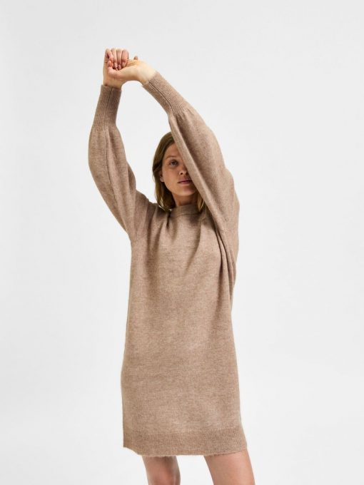 Selected Femme Lulu Knit Dress Amphora