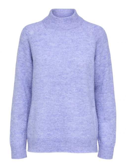 Selected Femme Lulu High Neck Jacaranda
