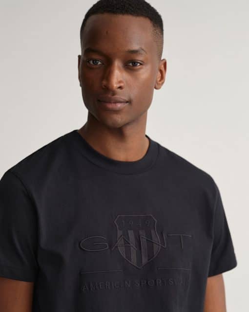 Gant Tonal Archive Shield T-shirt Black