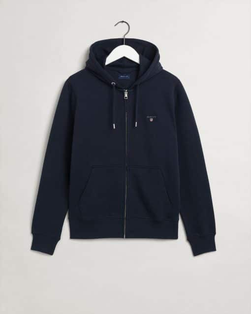 Gant The Original Full Zip Hoodie Evening Blue