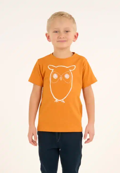 Knowledge Cotton Apparel Big Owl T-shirt Desert Sun