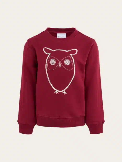 Knowledge Cotton Apparel Owl Sweat Autumn Leaf