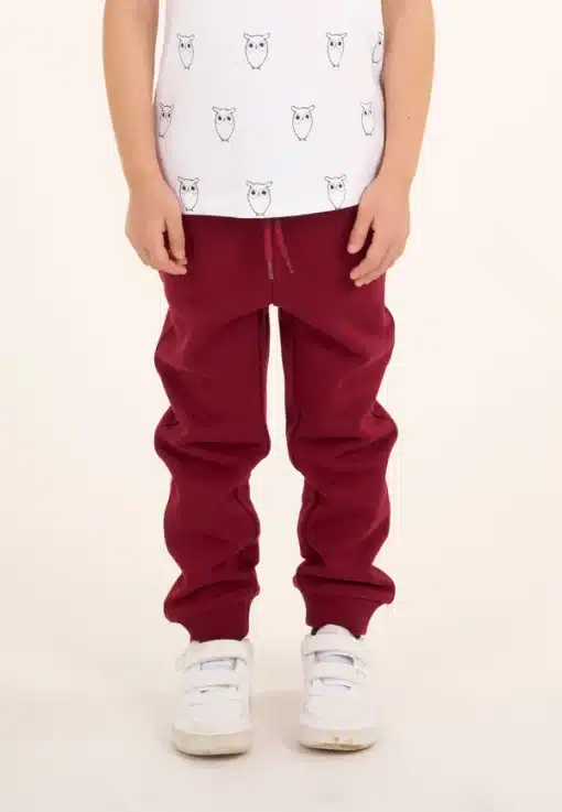 Knowledge Cotton Apparel Jog Pant Rhubarb