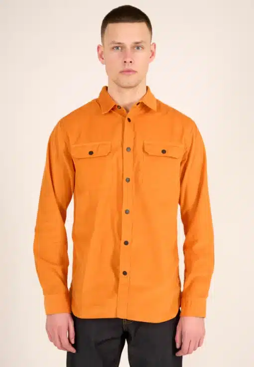 Knowledge Cotton Apparel Babycord Custom Fit Shirt Desert Sun